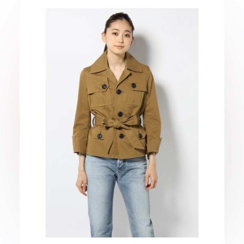 DSQUARED2 Brown Belted Trench Coat - Picture 1 of 9